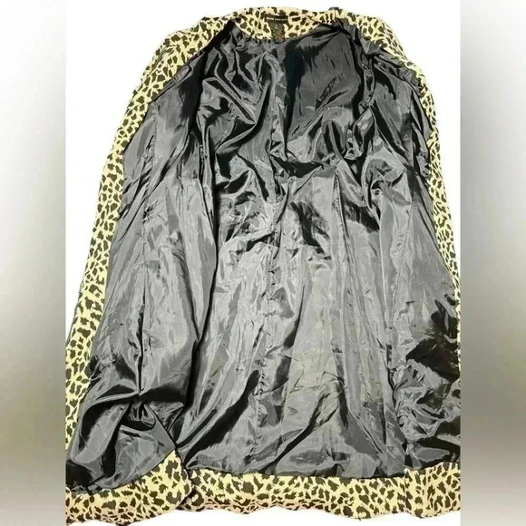 Grace Dane Lewis Leopard Print Flared Dress Coat – Size 4 - Picture 7 of 11